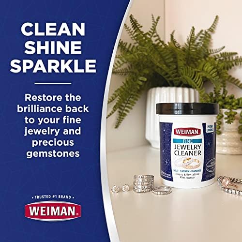 Weiman takı-temizleyici – geri yükleme parlak ve parlaklık ile öne çıkar altın, elmas, platin takı ve değerli taşlar, 7 fl. oz