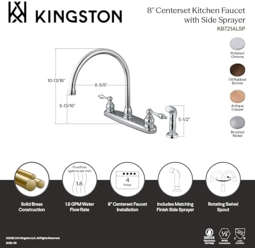 BRASS KB726ALSP 8 " Mutfak Bataryası, Antik Bakır