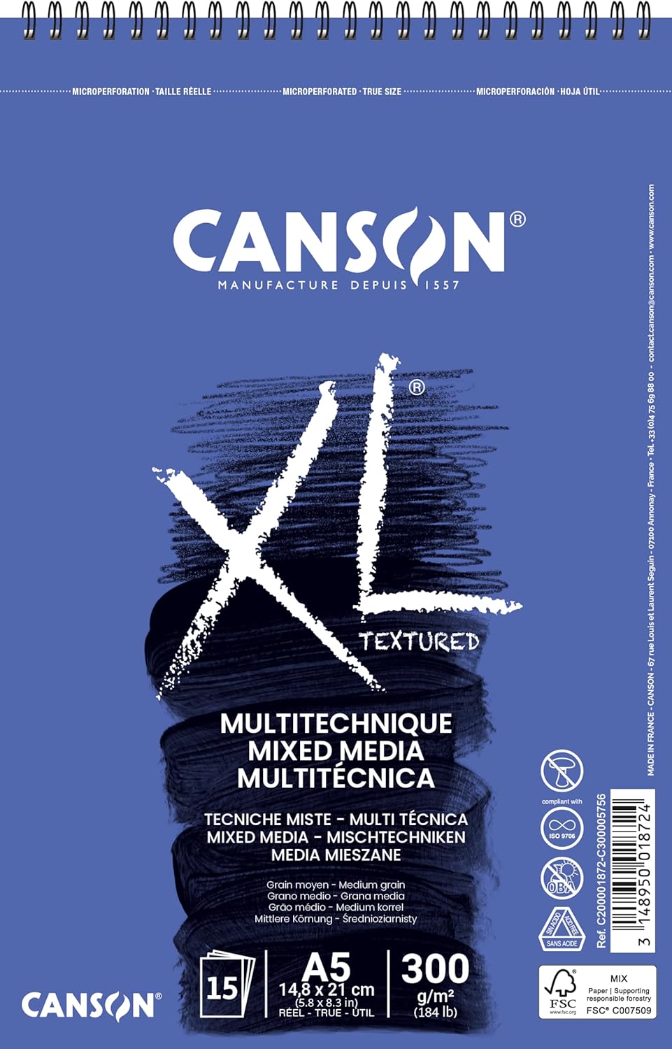 Alternative view of Spp Canxl Mix Media 15S A5 300G Çok Amaçlı Blok