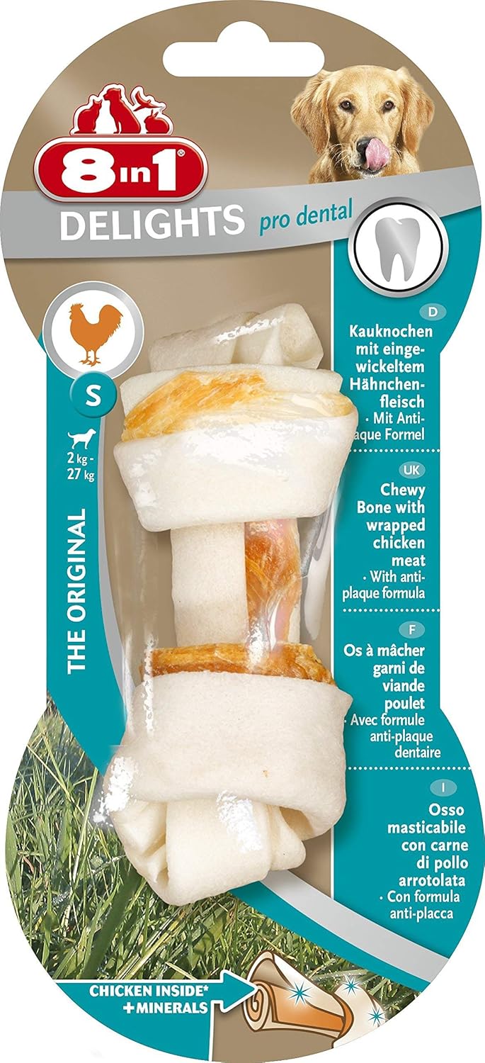 8in1 Delights Pro Dental S Boy Kemik, 35 gr Köpek Ödülü