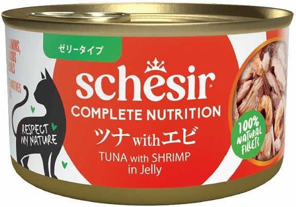 Schesir Yetişkin Kedi Konservesi 85 Gr Ton Balıklı + Karidesli