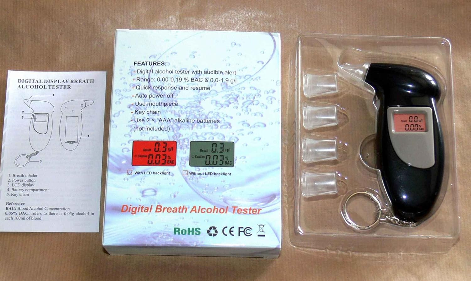 Alternative view of OEM Alkolmetre Dijital Alkol Ölçüm Cihazı