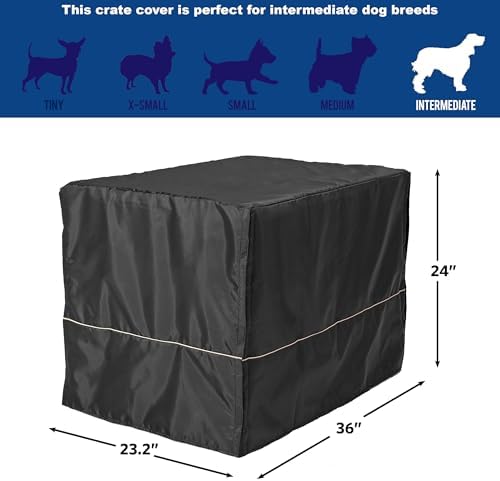 Alternative view of Midwest köpek kafesi örtüsü, siyah, kamuflaj polyester veya teflon koruyucu kaplamalı dayanıklı pamuk/polyester karışımı