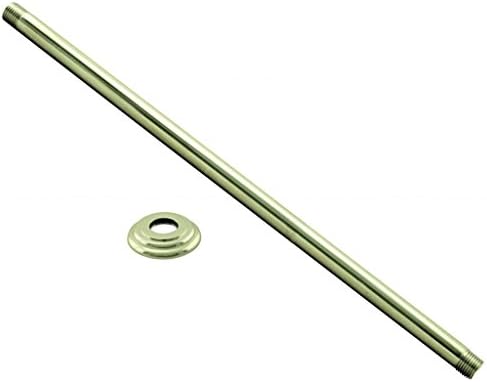 Westbrass 1/2 "IPS x 36" Flanşlı Tavana Monte Duş Kolu, Parlak Pirinç, D3636A-01
