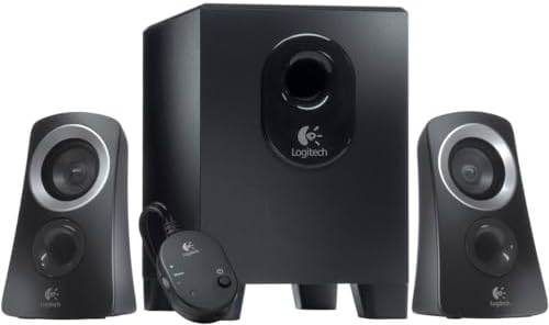 Z313 2.1 Subwoofer’lı Hoparlör Sistemi, 3.5 mm Giriş ve Kulaklık Jakı, Kablolu Kontrol Bölmesi, Kompakt Tasarım, Siyah