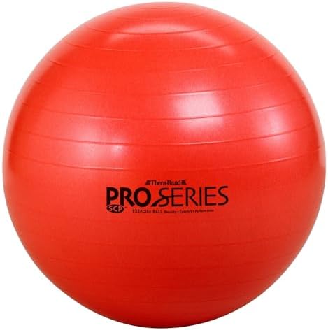 Alternative view of (Red - 55cm Diameter) - TheraBand Exercise and Stability Ball - Pro Series 55 cm (Red)