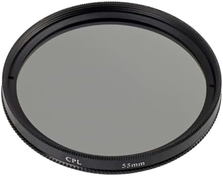 55mm CPL Polarize Filtre – Dairesel (Circular) Polarizasyon | Yansıma Azaltıcı | Metal Çerçeve | Renk Doygunluğu Artırıcı