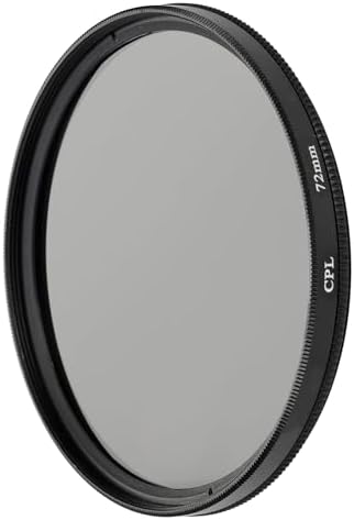 72mm CPL Polarize Filtre | Circular Polarizer | Yansıma Önleyici Lens Filtresi | 72mm Lensler ile Uyumludur