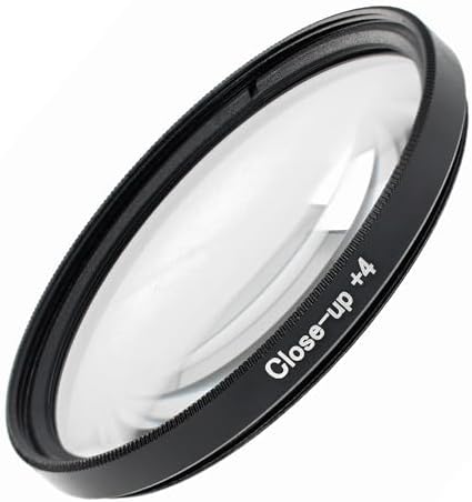 Close-Up Filtre Seti 58mm – +1 +2 +4 +10 Diyopter, Optik Cam, İnce Alüminyum Çerçeve, Çift Vidalı, Taşıma Kılıflı (58 mm lenslerle uyumludur)
