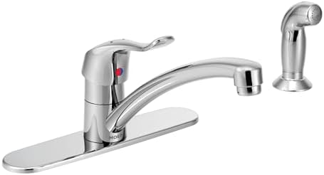 8707 Ticari M-DURA Yan Spreyli Tek Saplı Mutfak Bataryası, 1,5 GPM, Krom