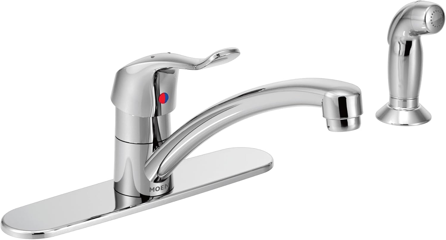 Alternative view of 8707 Ticari M-DURA Yan Spreyli Tek Saplı Mutfak Bataryası, 1,5 GPM, Krom