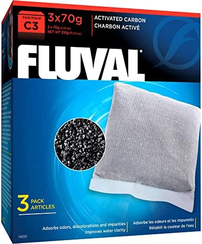 Fluval C3 Karbon - 3'lü Paket, Siyah