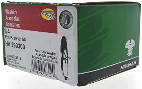 The Group 290300 1/4 İnç Döndürme Önleyici Yıkayıcı, 50'li Paket