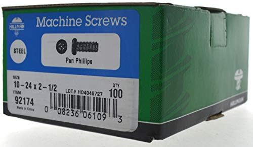 Die grup 92174 10 – 24 X 2 – 1/2 Pan Phillips makine vida, 100 adet