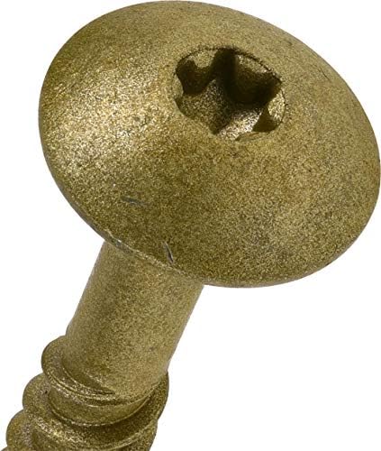 Alternative view of Power Pro 47872 Lag Vidalar, 1/4" x 1-1/2", Yıldız Sürücü Yapı Lag Vidaları, Paslanmaya Dayanıklı, Seramik Kaplamalı Bronz, 2,3 kg Tüp, 375 adet