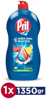 Alternative view of Pril Power Limon Kokulu 5+ Yağ Çözme Etkili Elde Yıkama Sıvı Bulaşık Deterjanı 1 x 1350 g, Limon 1.35kg