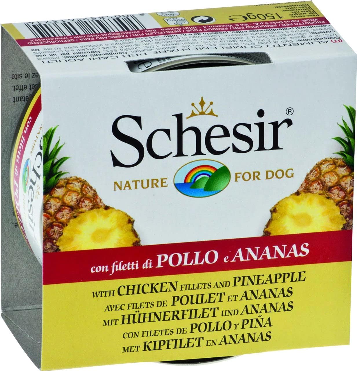 Alternative view of Schesir Yetişkin Köpek Konservesi 150 Gr Tavuk Etli + Ananas