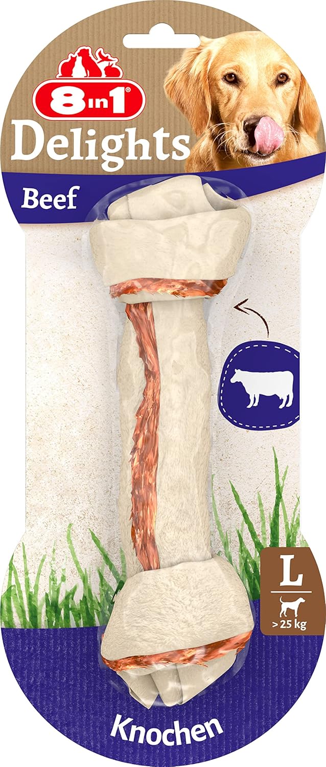 Alternative view of 8in1 Delights Beef L Boy Sığır Etli Kemik, 85 gr Köpek Ödülü