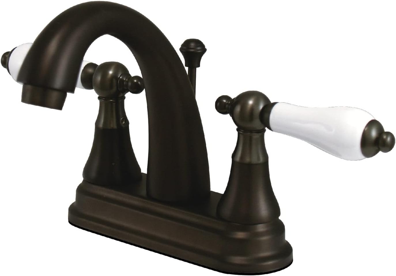 Alternative view of pirinç KS7615PL 4-inç Toilette musluk porselen kolu sap, yağla ovulmuş bronz