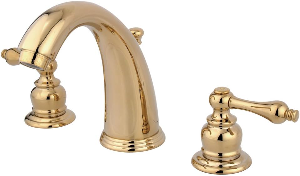 KB982AL Viktorya Dönemi Yaygın Lavabo Bataryası Pop-Up, 5-1/4-inç, Parlak Pirinç