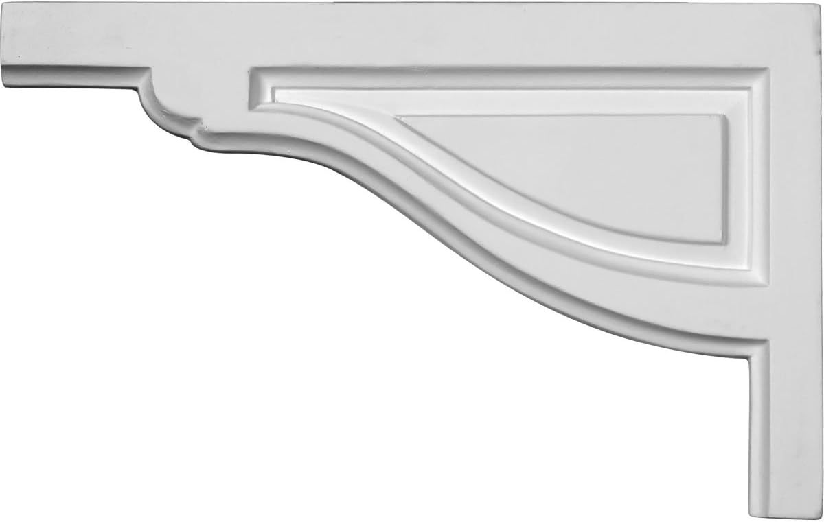 Millwork SB11 X 07tr-l 11 3/4 inç W 7 3/8 H 1/2 D büyük geleneksel merdiven tutucu, SB11X07TR-L