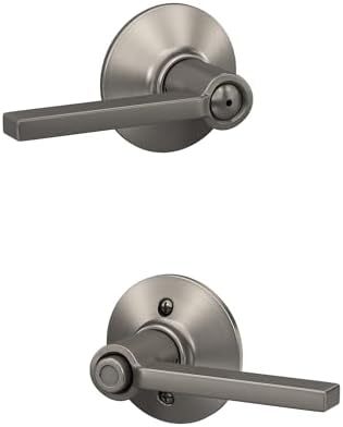 Alternative view of (Privacy, Satin Nickel Round) - F40 LAT 619 Latitude Privacy Lever, Satin Nickel