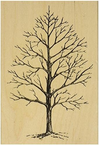 Alternative view of Judikins Kauçuk Damga, 10x7 cm, Kış Ağacı Deseni
