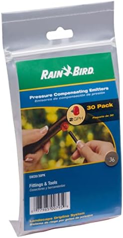 SW20-30PS Drip Irrigation Spot Watering Dripper/Emitter, 2 Gallon Per Hour, 30-Pack