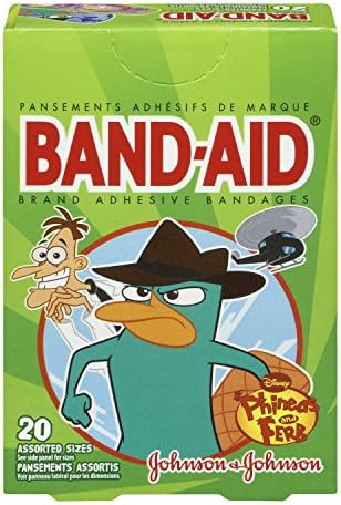 Band Aid Phineas and Ferb Yara Bandı 20 Adet Karışık Ölçü