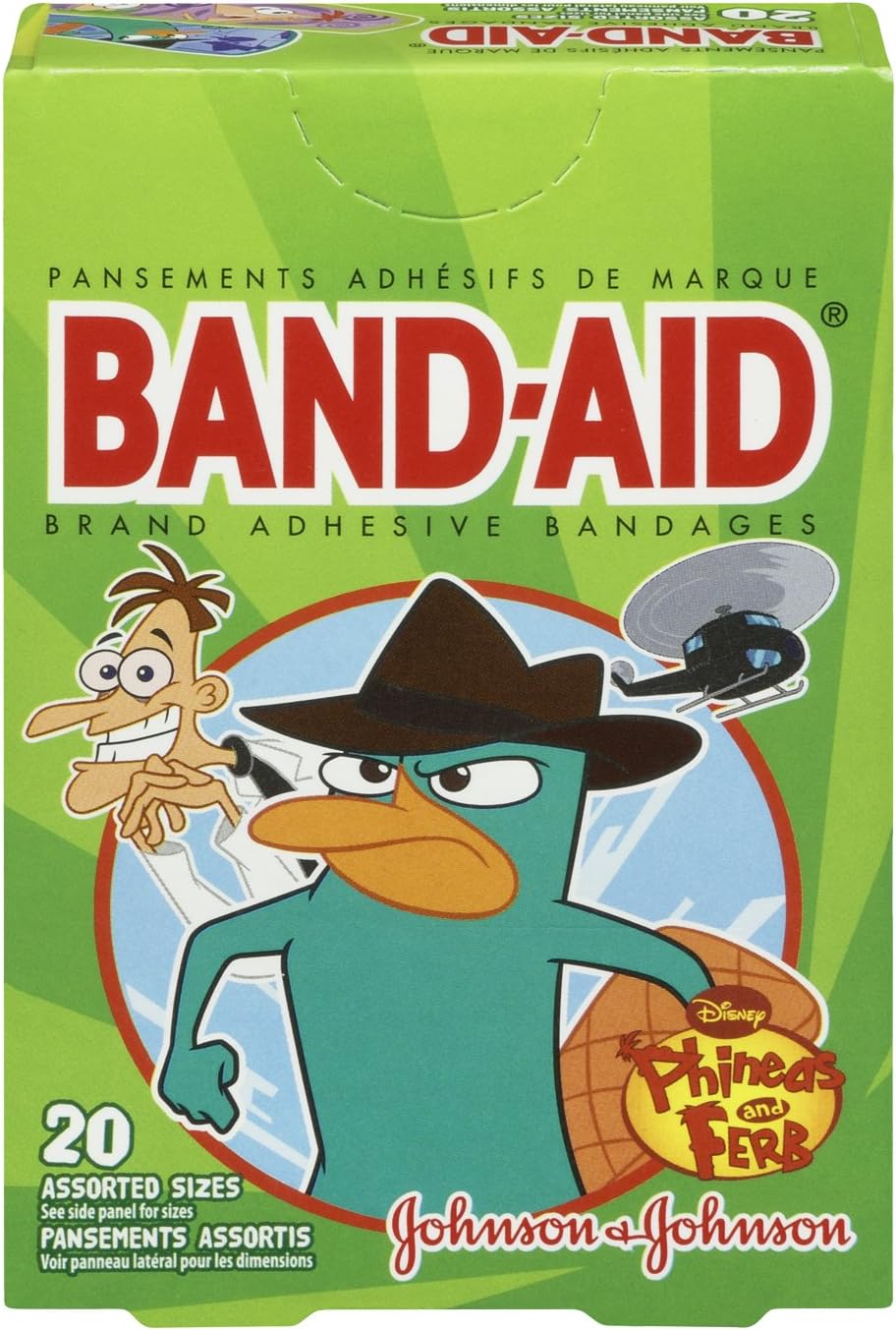 Alternative view of Band Aid Phineas and Ferb Yara Bandı 20 Adet Karışık Ölçü