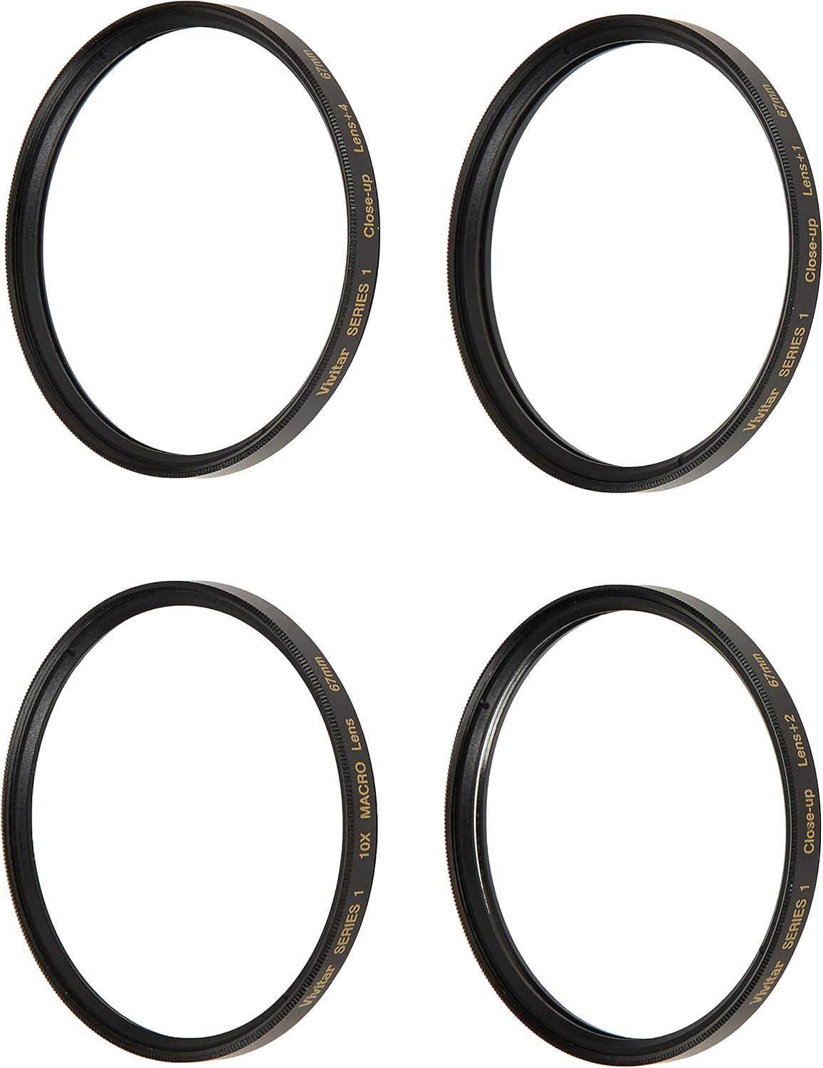 Vivitar Seri 1 1 2 4 10 Yakın Çekim Makro Filtre Seti w/Kılıfı (67mm), Siyah, 8.2 x 4.4 x 1.2 inç, (VIV-CL-67)
