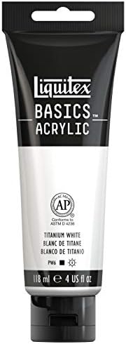 akrilik boya, monopigmentli sanatçı pigmentleri, Titanweiß, Akrilik boya - 118 ml tüp