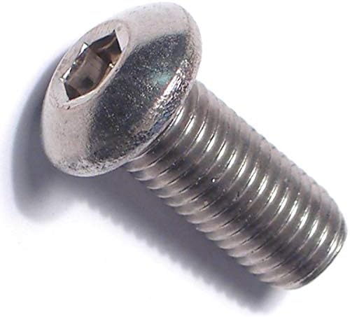 Düğme Başlı Lokma Vidaları, 5/16-24 x 3/4 inç, 6 Parça, 014973178529