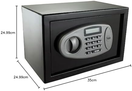Alternative view of LCD Ekranlı Orta Boy Kasa Y-MS0000NFP - Standart güvenlik - Şifre - 2 Adet 6 Şifeli Anahtar - 25 x 35 x 25 cm - Siyah