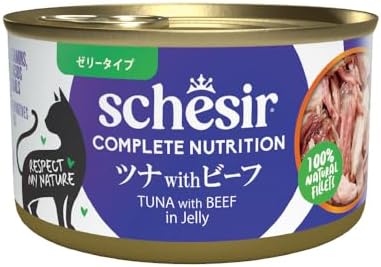 Schesir Cat Jelly Ton Balıklı Ve Sığır Etli Kedi Konservesi 85 Gr