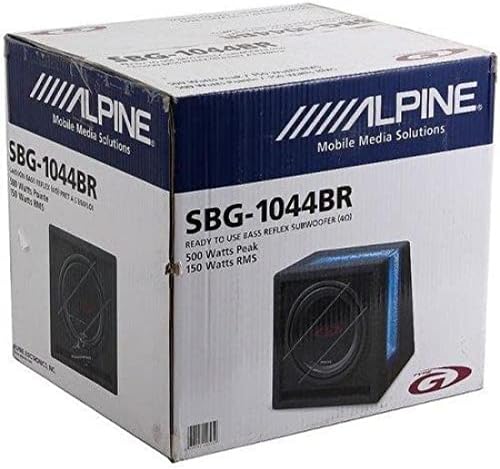 SBG-1044BR 25 cm (10”) Bassreflex Subwoofer Kutu, 150W RMS / 500W, Hazır Sistem, LED Aydınlatmalı, Araç İçi Hoparlör