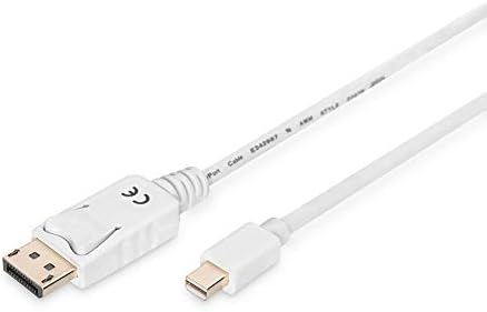 Alternative view of AK-340102-020-W Displayport Bağlantı Kablosu, Mini Dp - Dp M/M, 2.0M, W/Ara Kilit, Dp 1.1