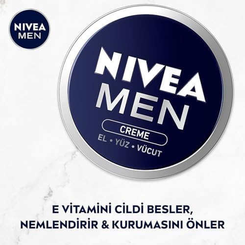 MEN Erkek Bakım Kremi 75 ml, El, Yüz ve Vücut Nemlendirici Krem, Hızlı Emilir, Yapışkan His Bırakmaz, E vİtamini, Tüm Cilt Tipleri