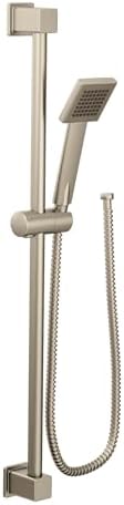 (Brushed Nickel) - S3879EPBN 90 Degree Eco-Performance Handheld Showerhead with 180cm -Long Hose Featuring 80cm Slide Bar, Brushed Nickel