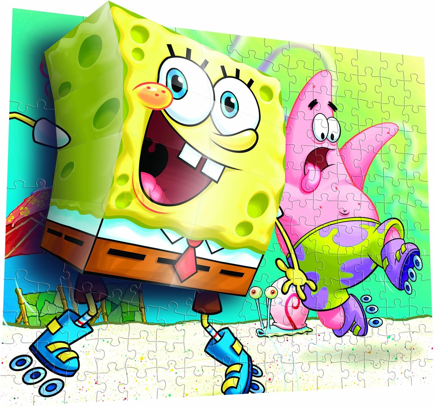 Alternative view of Puzzle 110 Parça 3 Boyutlu Puzzle Breakthrough Sponge Bob 2
