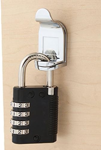 FJM Security SX-575 Soyunma Kilit Şifreli Asma Kilit Anahtar Geçersiz Kılma ve Kod Keşfi, Siyah