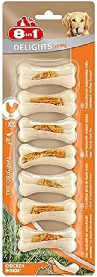 Alternative view of 8in1 Delights Strong XS Boy Kemik 7'li, 140 gr Köpek Ödülü