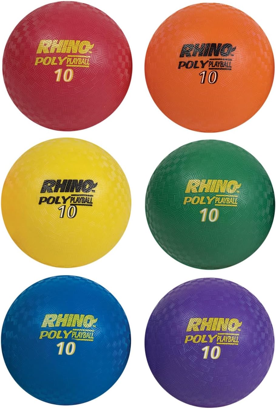 Alternative view of Sports Rhino Poly Oyun Alanı Topu Seti, 10.7cm Çap, Çok Renkli