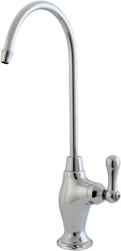 Gourmetier KS3191AL Restorasyon Tek Kolu Su Filtrasyon Musluğu, Parlak Krom, 10.81 x 4.63 x 1.75