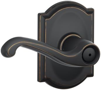 (Privacy, Aged Bronze) - F40 FLA 716 CAM Camelot Flair Privacy Lever, Aged Bronze