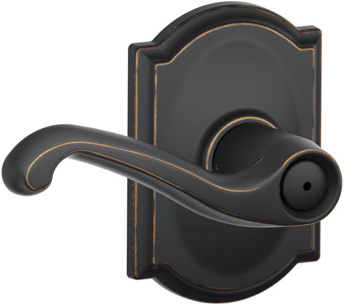 Alternative view of (Privacy, Aged Bronze) - F40 FLA 716 CAM Camelot Flair Privacy Lever, Aged Bronze