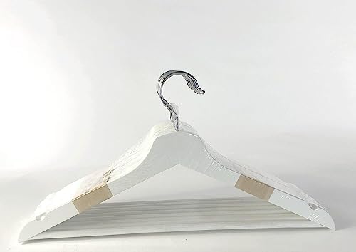 Alternative view of "Bumerang" ahşap elbise askısı, 8’li paket, masif ahşap, beyaz