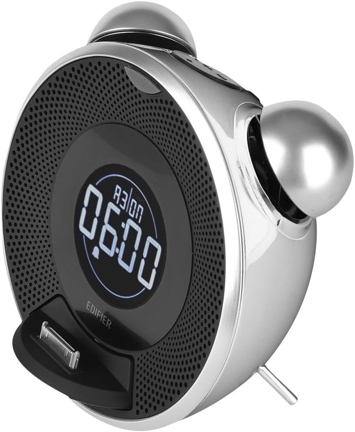 Tick Tock, iPod/ yerleştirme istasyonu, uyandırma fonksiyonlu, retro tarz, siyah