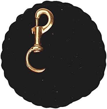 deri çizgili pamuk ip halat ile masif pirinç 225 Siyah