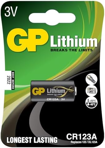 Alternative view of Gp Batteries Gpcr123A Dl123A/Cr123A Boy Lityum Pil, 3 Volt, Tekli Kart